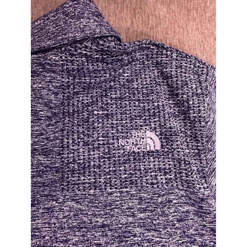 The North Face Mens Heathered Gray Performance Polo Shirt Large L Short Sleeve